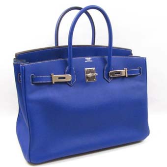 HERMES エルメス バーキン35 スーパーコピー ヴォーエプソン ブルーエレクトリック シルバー金具 05P01Sep13 Birkin 132